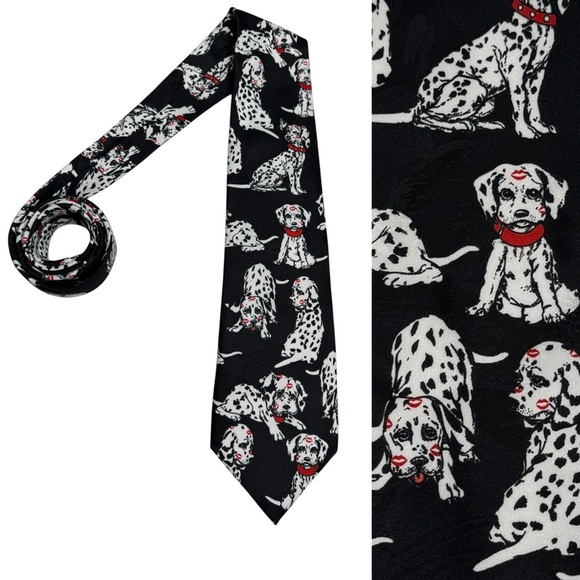 Dalmatian Dogs Men’s Tie by Addiction novelty print animal dog rescue fireman - Picture 1 of 9